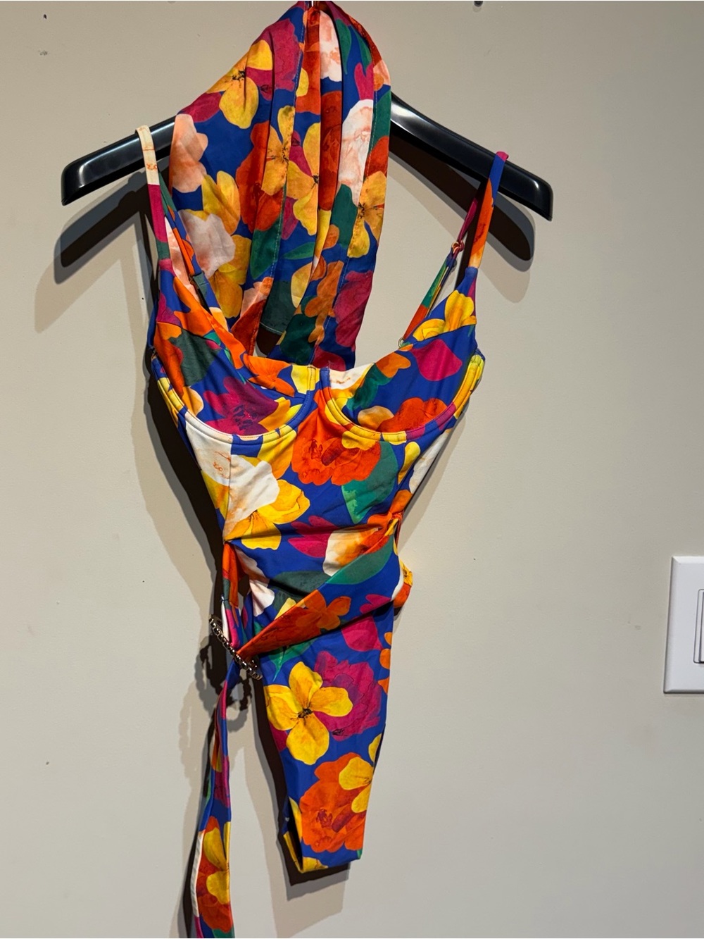 WeWoreWhat Floral One-Piece Swimsuit + Scarf in Multicolor Floral Print